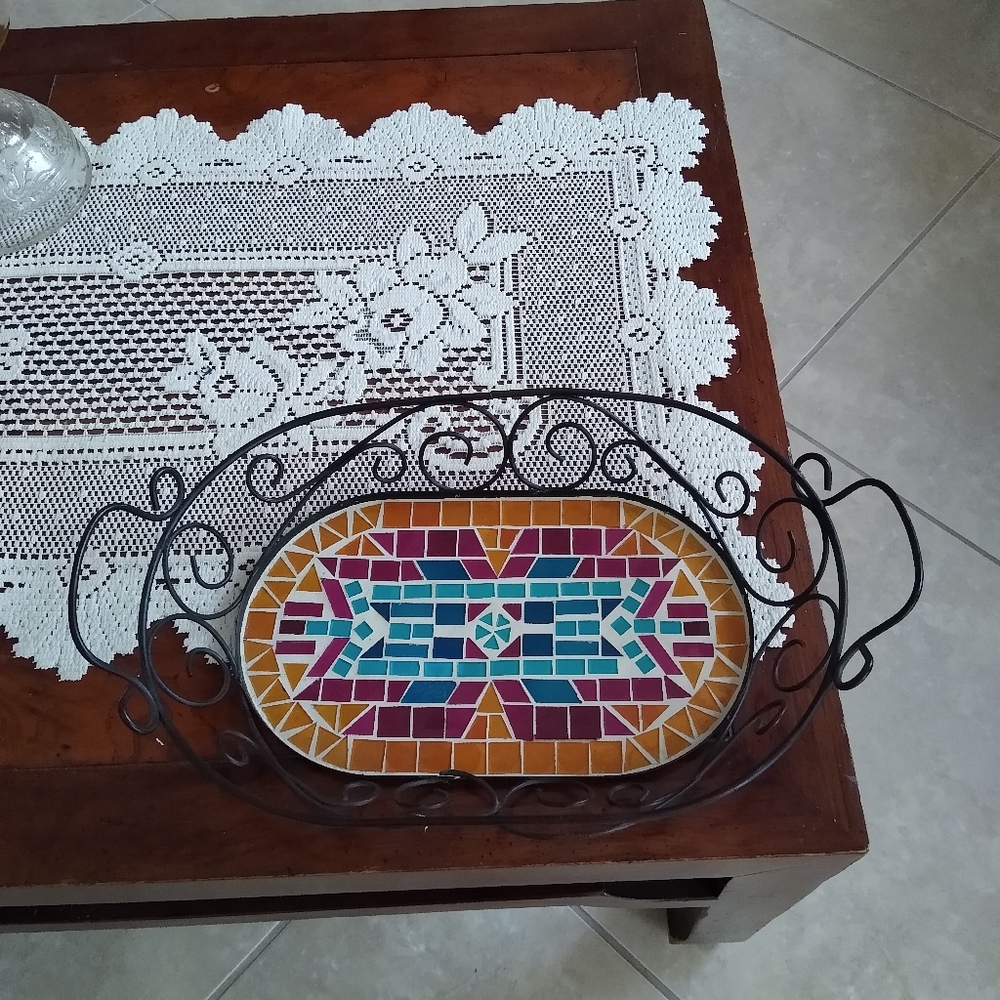 Not Available Mosaic basket - Picture 3 of 4